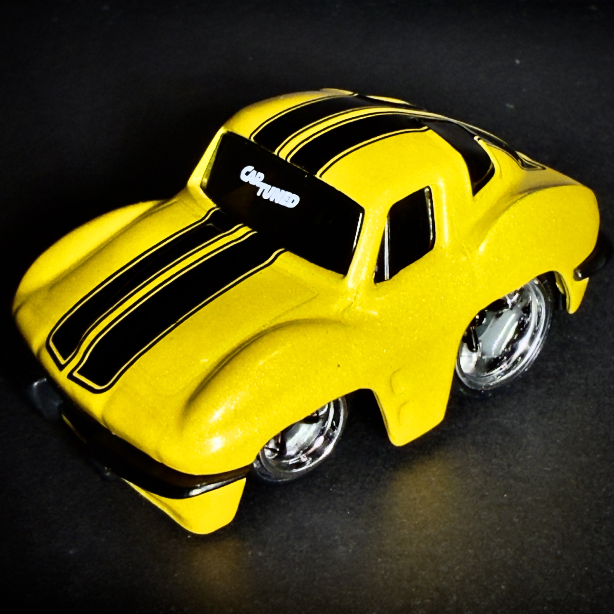 Yellow 1963 Chevy Corvette